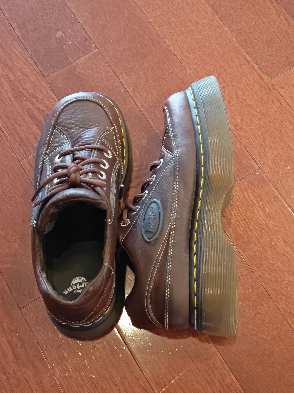 Dr. Martens Buzz 51 Chunky Platform Shoes Dark Brown Leather Women’s US 8 - Picture 4 of 9